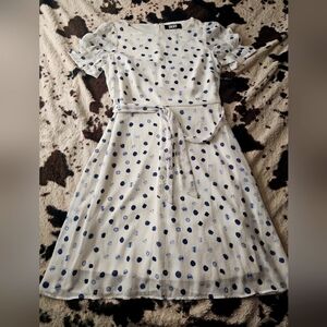 Dress DKNY, new, size M, white, blue